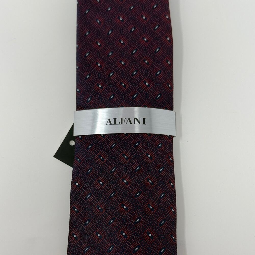Alfani Reeder Geo Men's Tie - Red - New with tags